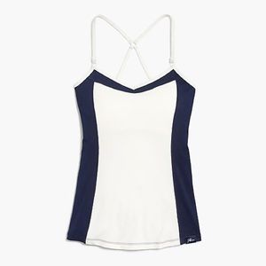 New Balance for J. Crew Navy/White Workout Tank